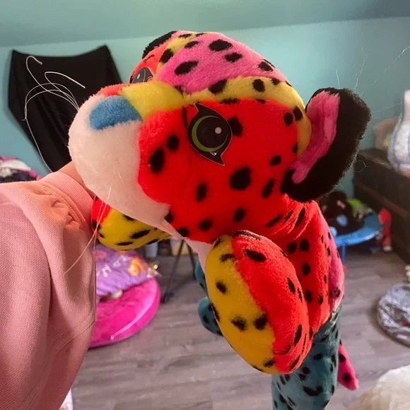 Colorful Leopard Plush Toy - Picture 7 of 7